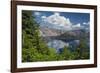 Wizard Island and Crater Lake, Crater Lake National Park, Oregon-Michel Hersen-Framed Photographic Print