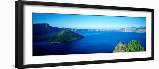 Wizard Island at Crater Lake, Oregon-null-Framed Photographic Print