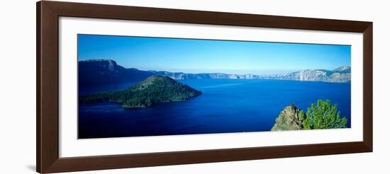 Wizard Island at Crater Lake, Oregon-null-Framed Photographic Print