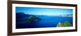 Wizard Island at Crater Lake, Oregon-null-Framed Photographic Print