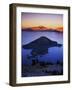 Wizard Island at dusk, Crater Lake National Park, Oregon, USA-Charles Gurche-Framed Photographic Print