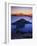 Wizard Island at dusk, Crater Lake National Park, Oregon, USA-Charles Gurche-Framed Photographic Print