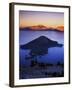 Wizard Island at dusk, Crater Lake National Park, Oregon, USA-Charles Gurche-Framed Photographic Print