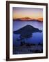 Wizard Island at dusk, Crater Lake National Park, Oregon, USA-Charles Gurche-Framed Photographic Print
