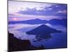 Wizard Island at sunrise, Crater Lake National Park, Oregon, USA-Charles Gurche-Mounted Photographic Print