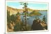 Wizard Island, Crater Lake, Oregon-null-Mounted Art Print