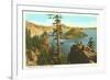 Wizard Island, Crater Lake, Oregon-null-Framed Premium Giclee Print