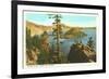 Wizard Island, Crater Lake, Oregon-null-Framed Premium Giclee Print