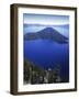 Wizard Island in Crater Lake, Crater Lake National Park, Oregon, USA-Charles Gurche-Framed Photographic Print