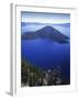 Wizard Island in Crater Lake, Crater Lake National Park, Oregon, USA-Charles Gurche-Framed Photographic Print