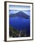 Wizard Island in Crater Lake, Crater Lake National Park, Oregon, USA-Charles Gurche-Framed Photographic Print