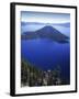 Wizard Island in Crater Lake, Crater Lake National Park, Oregon, USA-Charles Gurche-Framed Photographic Print