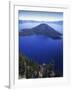 Wizard Island in Crater Lake, Crater Lake National Park, Oregon, USA-Charles Gurche-Framed Photographic Print