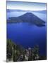 Wizard Island in Crater Lake, Crater Lake National Park, Oregon, USA-Charles Gurche-Mounted Photographic Print