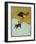 Wizard of Oz: Dorothy and Toto are Caught up by the Tornado-W.w. Denslow-Framed Photographic Print