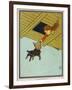 Wizard of Oz: Dorothy and Toto are Caught up by the Tornado-W.w. Denslow-Framed Premium Photographic Print