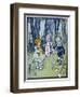 Wizard of Oz: Dorothy Oils the Tin Woodman's Joints-W.w. Denslow-Framed Photographic Print