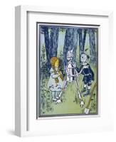 Wizard of Oz: Dorothy Oils the Tin Woodman's Joints-W.w. Denslow-Framed Photographic Print