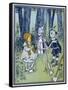 Wizard of Oz: Dorothy Oils the Tin Woodman's Joints-W.w. Denslow-Framed Stretched Canvas