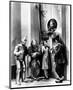 Wizard Of Oz Four People Listening at the Man Above Them in Black and White-Movie Star News-Mounted Photo