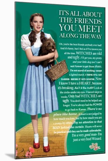 Wizard of Oz Friends-null-Mounted Poster