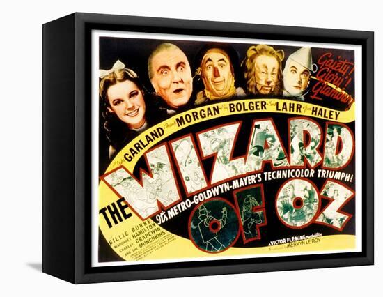 Wizard of Oz, Judy Garland, Frank Morgan, Ray Bolger, Bert Lahr, Jack Haley, 1939-null-Framed Stretched Canvas