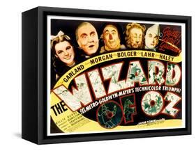 Wizard of Oz, Judy Garland, Frank Morgan, Ray Bolger, Bert Lahr, Jack Haley, 1939-null-Framed Stretched Canvas