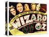 Wizard of Oz, Judy Garland, Frank Morgan, Ray Bolger, Bert Lahr, Jack Haley, 1939-null-Stretched Canvas