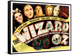 Wizard of Oz, Judy Garland, Frank Morgan, Ray Bolger, Bert Lahr, Jack Haley, 1939-null-Framed Stretched Canvas