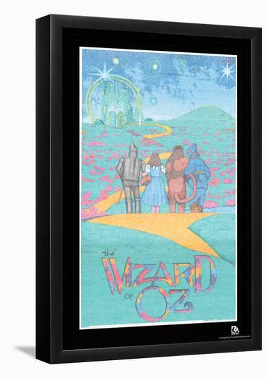 Wizard of Oz Text Poster-null-Framed Poster