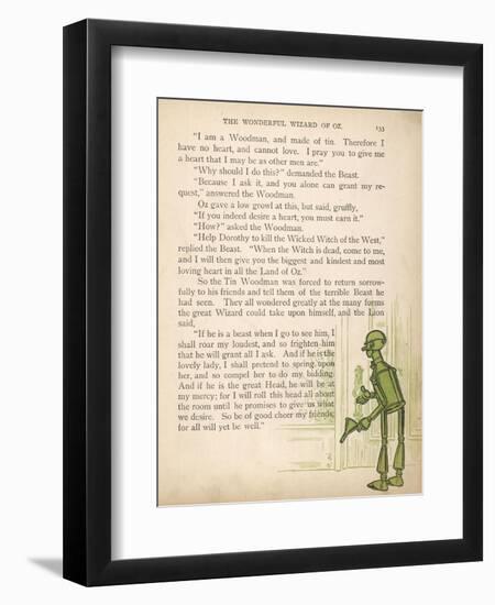 Wizard of Oz, Tin Man-null-Framed Art Print