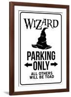 Wizard Parking Only Sign-null-Framed Art Print