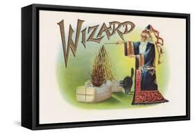 Wizard-Art Of The Cigar-Framed Stretched Canvas
