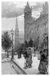Collins Street East on a Sunday Morning, Melbourne, Victoria, Australia, 1886-WJ Smedley-Giclee Print