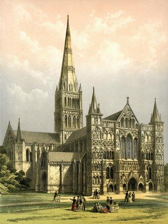 Salisbury Cathedral, Wiltshire, C1870