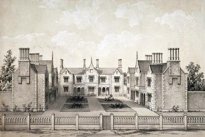 View of the Bookbinders' Provident Asylum, Balls Pond Road, Islington, London, C1845