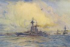 Benbow Warship-WL Wyllie-Mounted Art Print