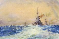 Benbow Warship-WL Wyllie-Laminated Premium Giclee Print