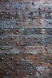 Old, Brown Wooden Surface with Metal Knobs-Wlad74-Laminated Photographic Print