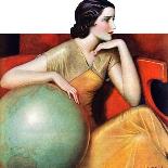 "Fortune Teller," Country Gentleman Cover, March 1, 1934-Wladyslaw Benda-Giclee Print