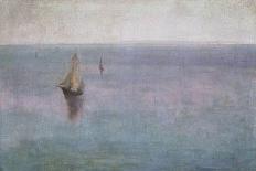 Sea Landscape with Sailing Boats, C. 1904-Wladyslaw Slewinski-Framed Stretched Canvas