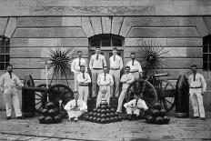 Reefing Topsails on Board the Training Ship HMS 'Impregnable, Devonport, Devon, 1896-WM Crockett-Mounted Giclee Print