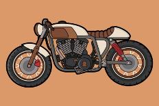 Cafe Race Motor Vector-wnprh collective-Art Print