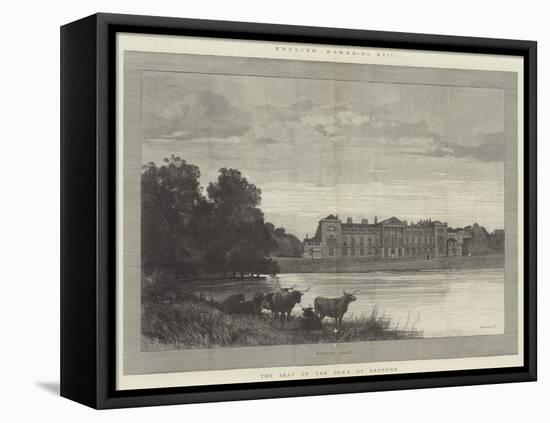 Woburn Abbey, the Seat of the Duke of Bedford-Charles Auguste Loye-Framed Stretched Canvas