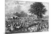 Woburn Sheepshearing, Engraved by Thomas Morris, 1811 (Engraving)-George Garrard-Mounted Giclee Print