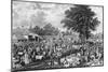 Woburn Sheepshearing, Engraved by Thomas Morris, 1811 (Engraving)-George Garrard-Mounted Giclee Print