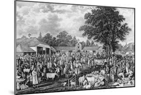 Woburn Sheepshearing, Engraved by Thomas Morris, 1811 (Engraving)-George Garrard-Mounted Giclee Print