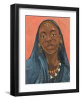 Wodaabe Woman I-Jacob Green-Framed Art Print