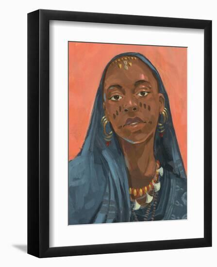 Wodaabe Woman I-Jacob Green-Framed Art Print