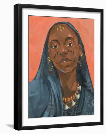 Wodaabe Woman I-Jacob Green-Framed Art Print